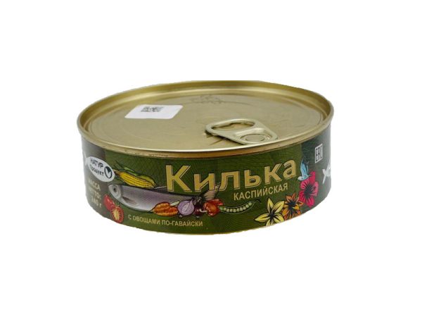 Килька “Каспийская” в томатном соусе ПО-ГАВАЙСКИ (240 грамм с ключом)